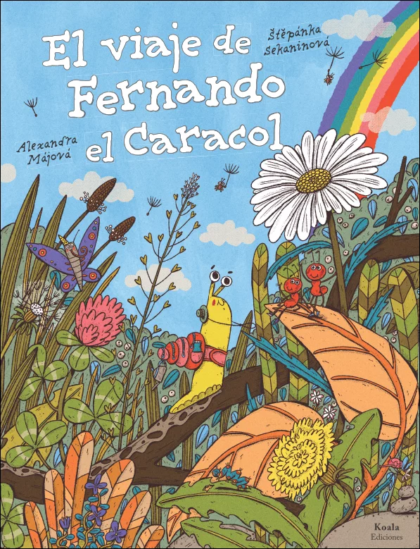 Portada del libro infantil titulado "El viaje de Fernando el Caracol".